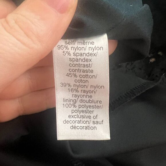 Maurices Women's Little Black Lace Dress with Adjustable Straps, Size XXL - Picture 11 of 11